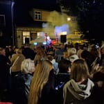 Väkeä tungeksii kaupunginjohtajan diskossa Haapsalun keskustassa