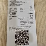 Lentokenttähotellin maksukuitti