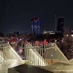 Maisema Tiranan pyramidin huipulta